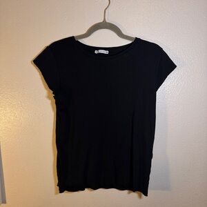 Zara Black Short Sleeve Tee